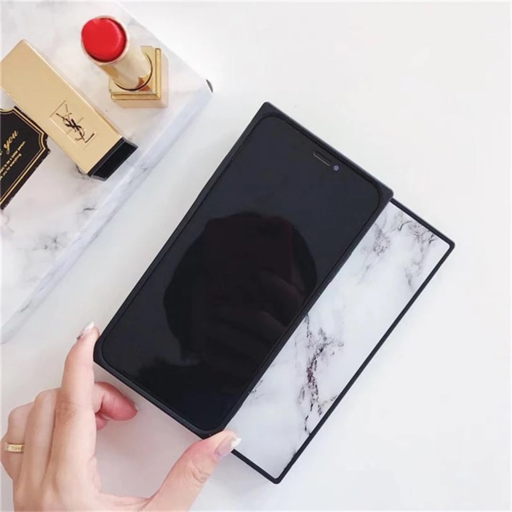 iPhone 7/8/Plus/X/XS Square Marble Case - Picture 4 of 6
